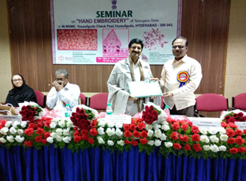 Felicitation of for the inauguration of Skill Workshop, Hyderabad, Govt. Of Telangana